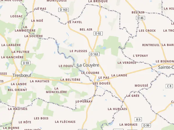 Plan de La Couyère