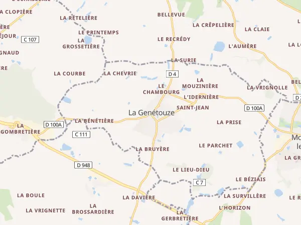 Plan de La Genétouze