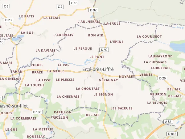 Plan de Ercé-près-Liffré