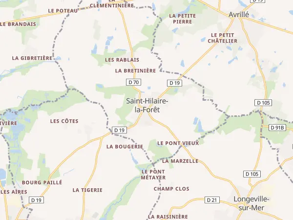 Plan de Saint-Hilaire-la-Forêt