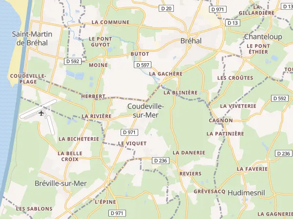 Plan de Coudeville-sur-Mer