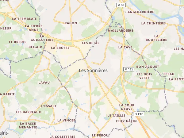 Plan des Sorinières