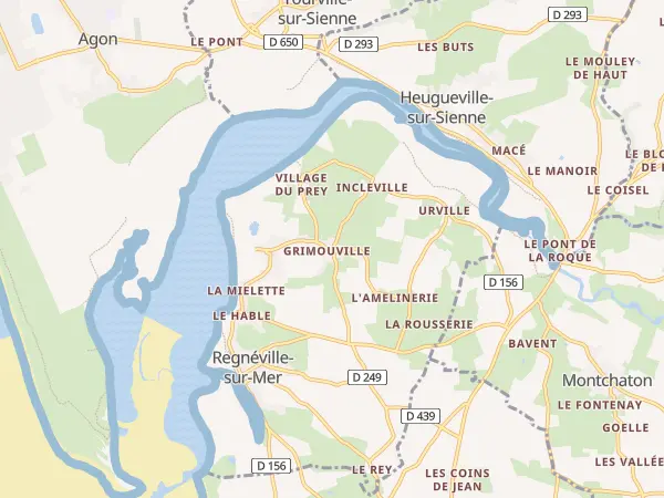 Plan de Regnéville-sur-Mer