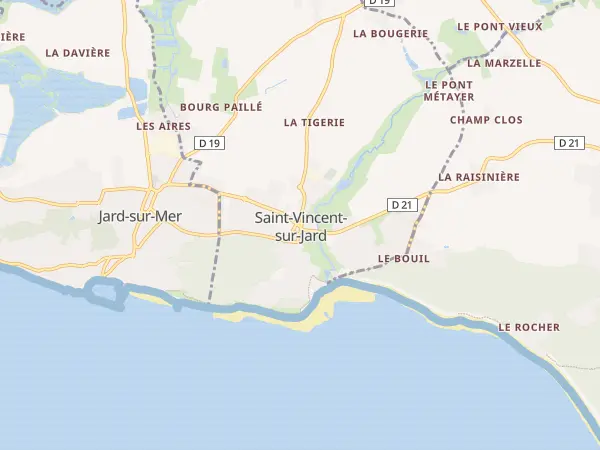 Plan de Saint-Vincent-sur-Jard