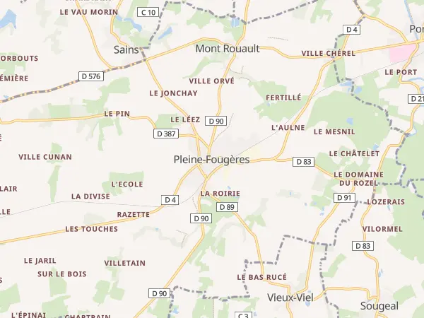 Plan de Pleine-Fougères