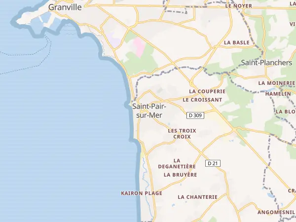 Plan de Saint-Pair-sur-Mer