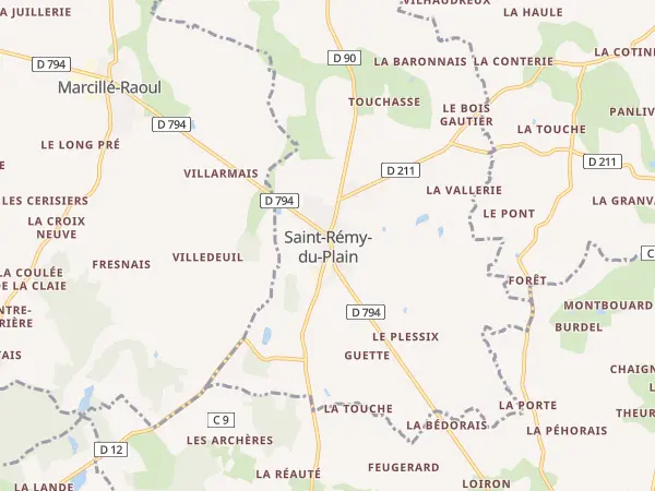 Plan de Saint-Rémy-du-Plain