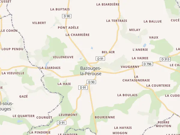 Plan de Bazouges-la-Pérouse