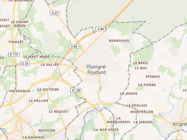 Plan de Thorigné-Fouillard
