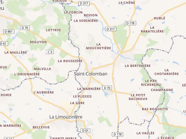 Plan de Saint-Colomban