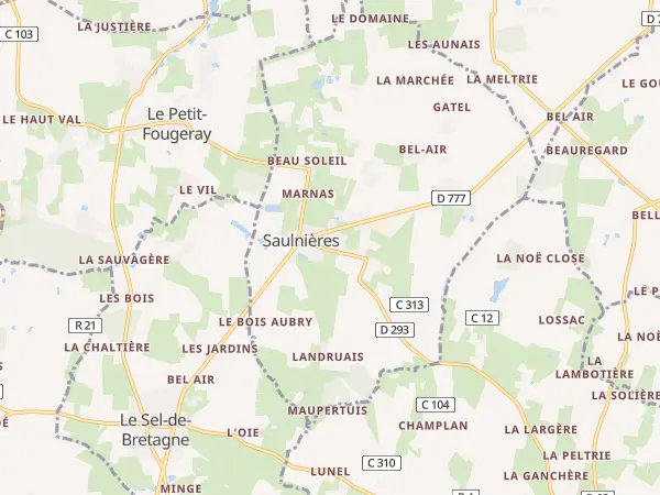 Plan de Saulnières