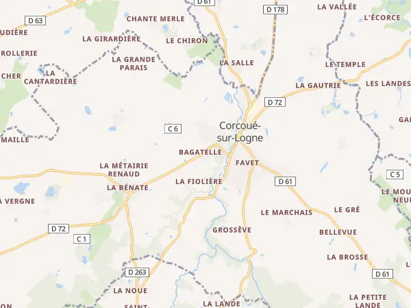Plan de Corcoué-sur-Logne