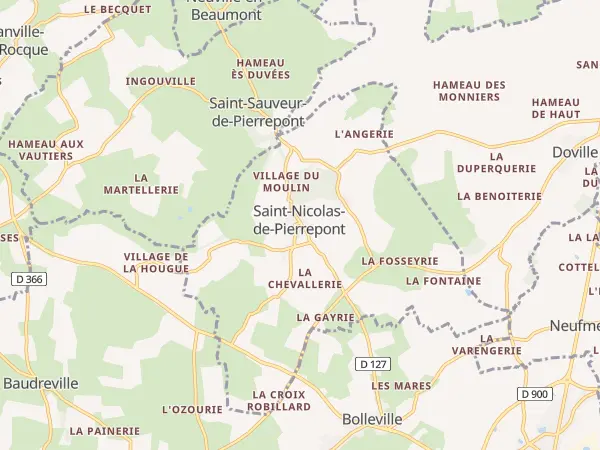 Plan de Saint-Nicolas-de-Pierrepont