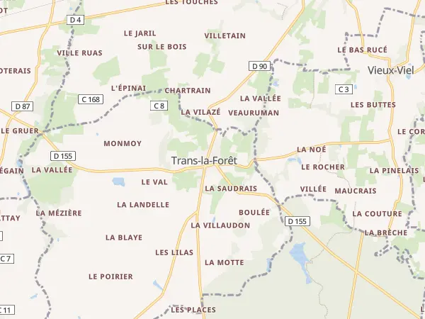 Plan de Trans-la-Forêt