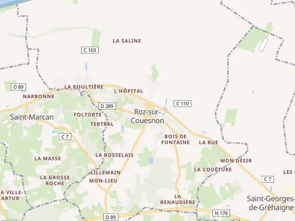 Plan de Roz-sur-Couesnon