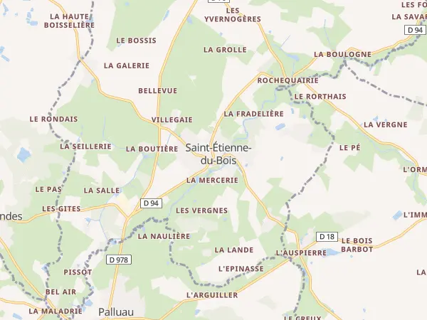 Plan de Saint-Étienne-du-Bois