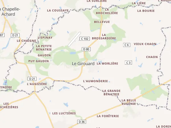 Plan du Girouard