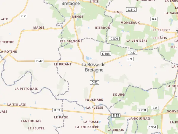Plan de La Bosse-de-Bretagne