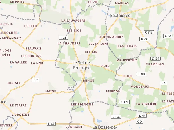 Plan du Sel-de-Bretagne