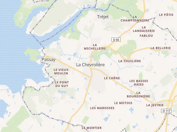 Plan de La Chevrolière
