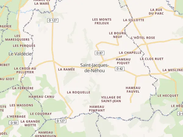 Plan de Saint-Jacques-de-Néhou