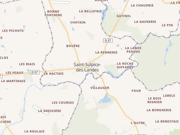 Plan de Saint-Sulpice-des-Landes