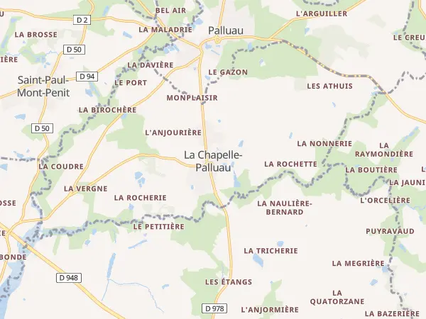 Plan de La Chapelle-Palluau