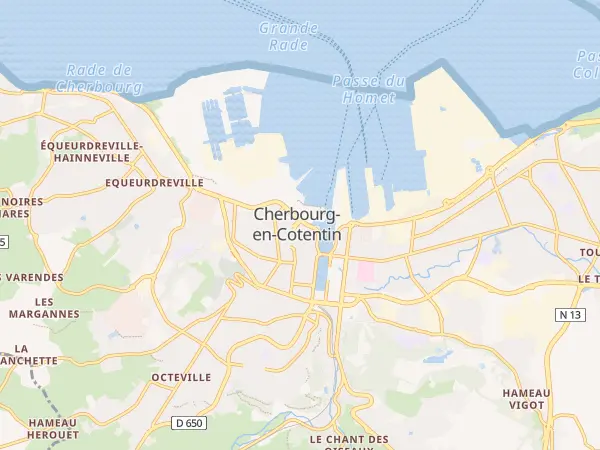 Plan de Cherbourg-en-Cotentin