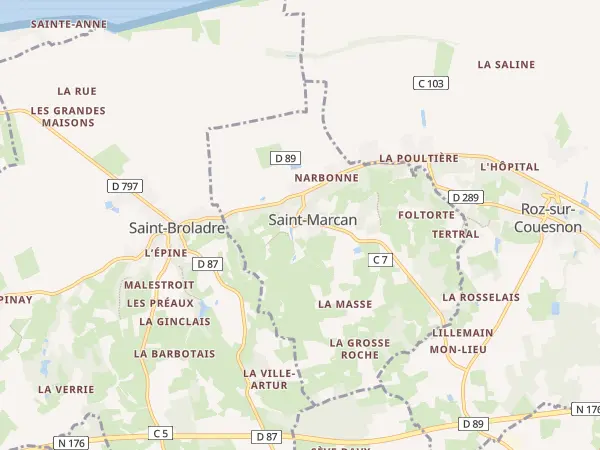 Plan de Saint-Marcan