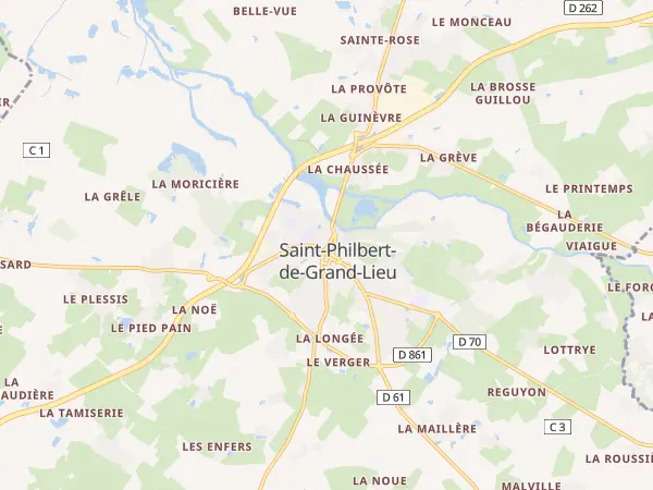 Plan de Saint-Philbert-de-Grand-Lieu