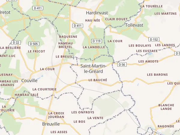 Plan de Saint-Martin-le-Gréard