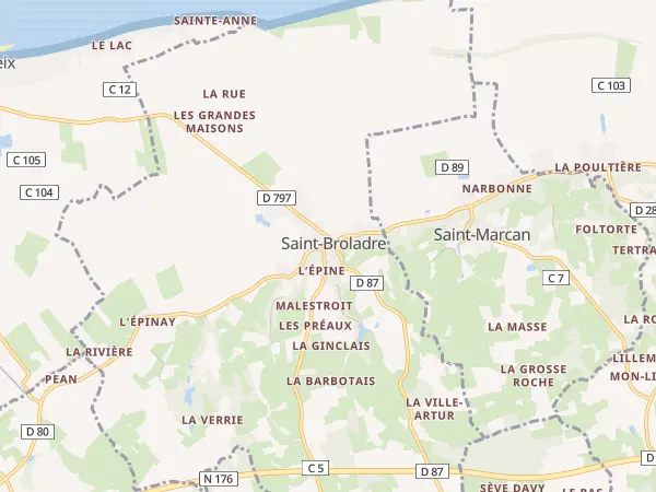 Plan de Saint-Broladre