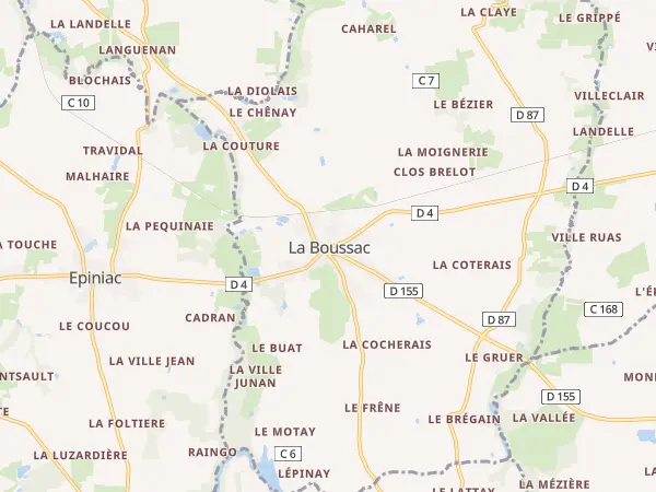 Plan de La Boussac