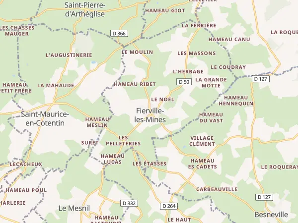 Plan de Fierville-les-Mines