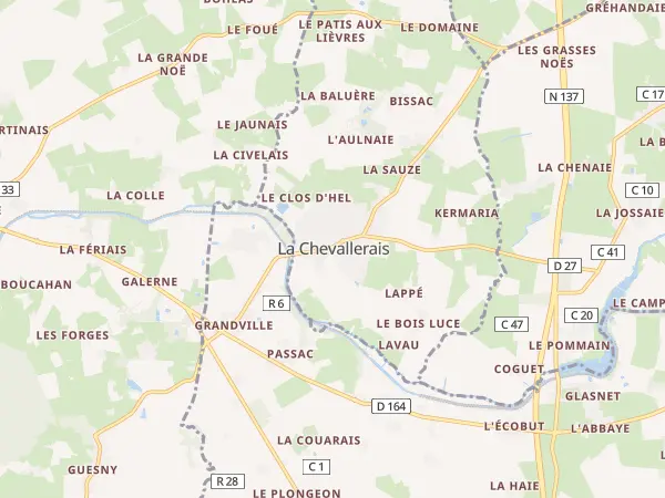 Plan de La Chevallerais