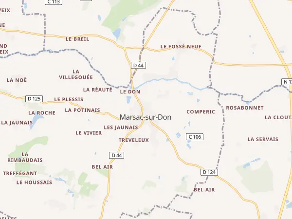 Plan de Marsac-sur-Don