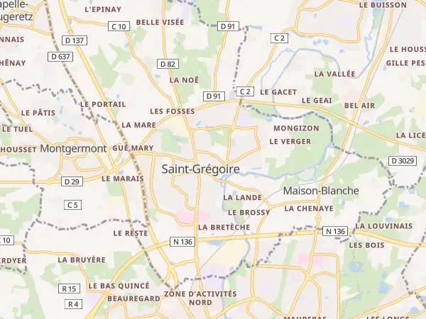Plan de Saint-Grégoire