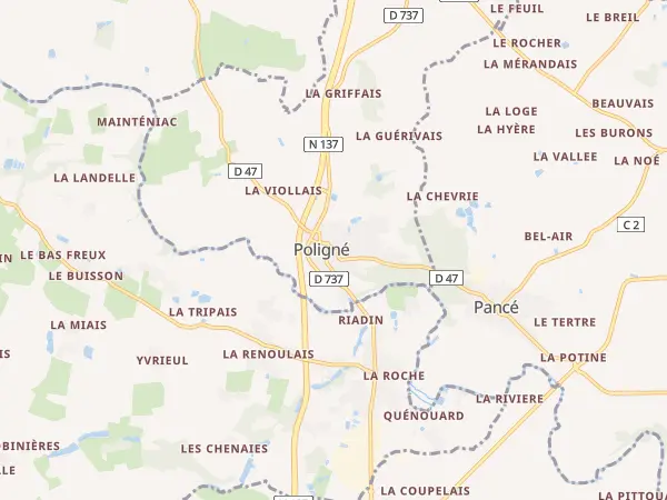 Plan de Poligné