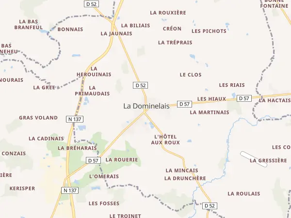 Plan de La Dominelais