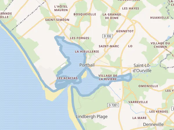 Plan de Port-Bail-sur-Mer