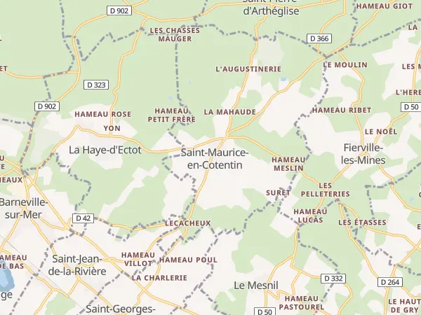 Plan de Saint-Maurice-en-Cotentin