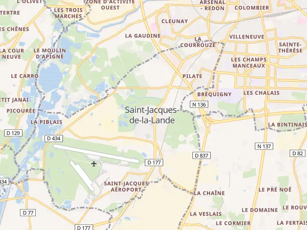 Plan de Saint-Jacques-de-la-Lande