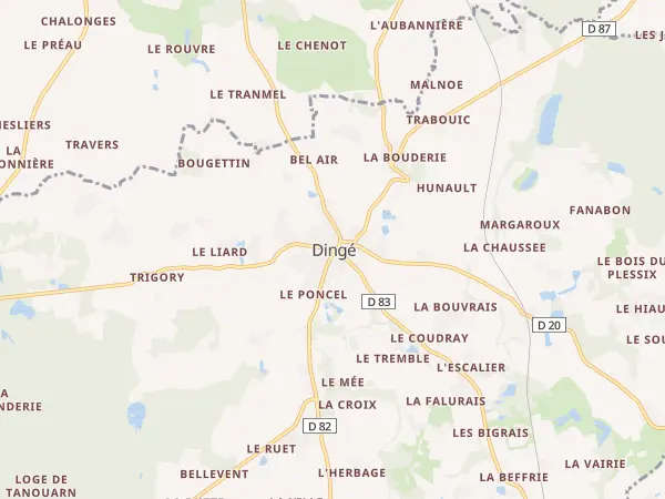 Plan de Dingé