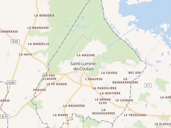 Plan de Saint-Lumine-de-Coutais