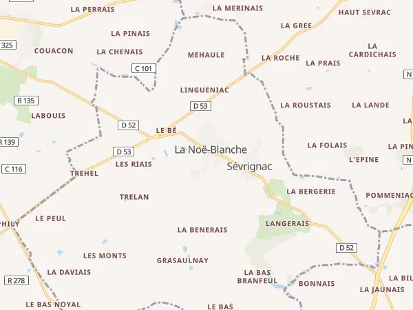 Plan de La Noë-Blanche