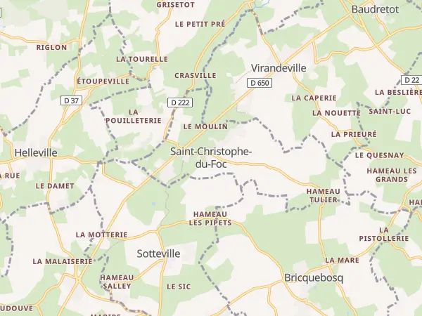 Plan de Saint-Christophe-du-Foc