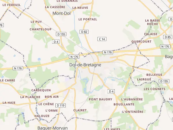 Plan de Dol-de-Bretagne