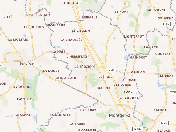 Plan de La Mézière