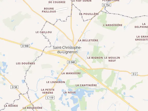 Plan de Saint-Christophe-du-Ligneron