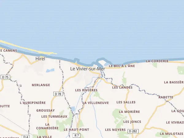Plan du Vivier-sur-Mer